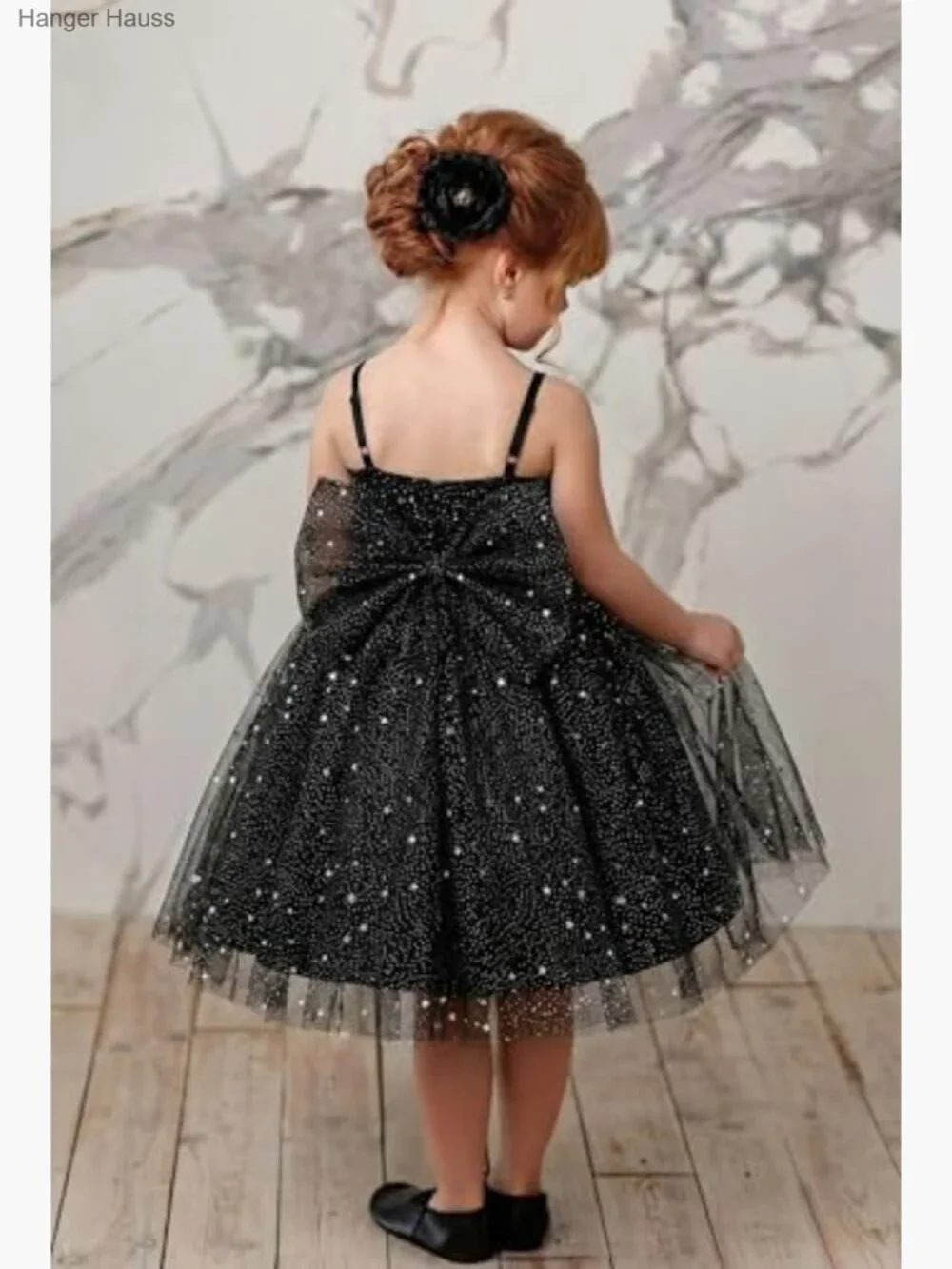 Toddler Girls Tulle Tutu Dress with Embroidery Bowknot Birthday Party